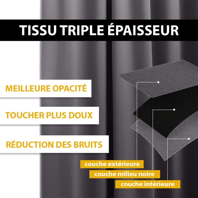 Cortina Térmica Opaca Color Violeta