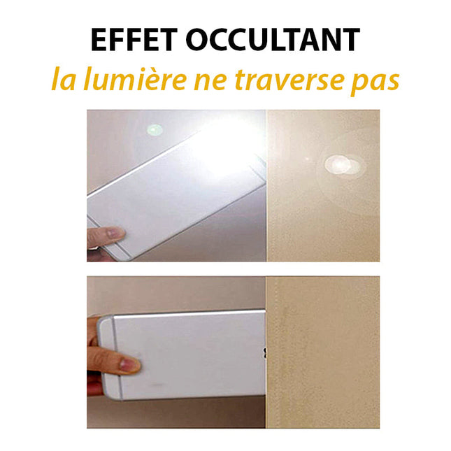 Cortina oscurecedora para habitación marrón
