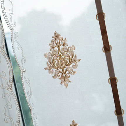 Visillo Plegable Bordado para Salón