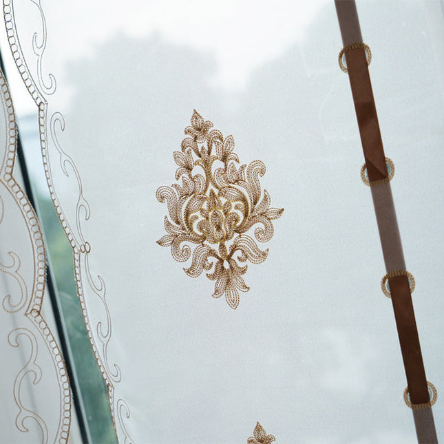 Visillo Plegable Bordado para Salón