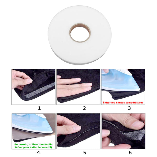 Cinta termoadhesiva para bajos de cortinas