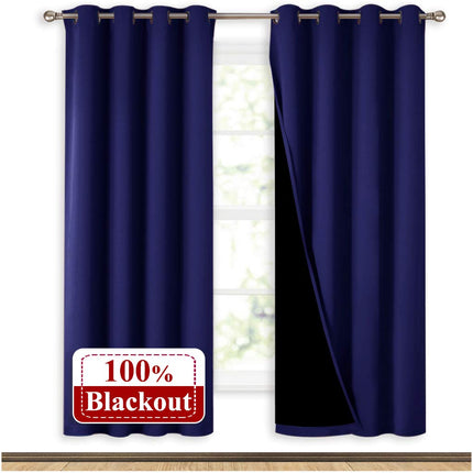 Cortina térmica opaca azul violeta