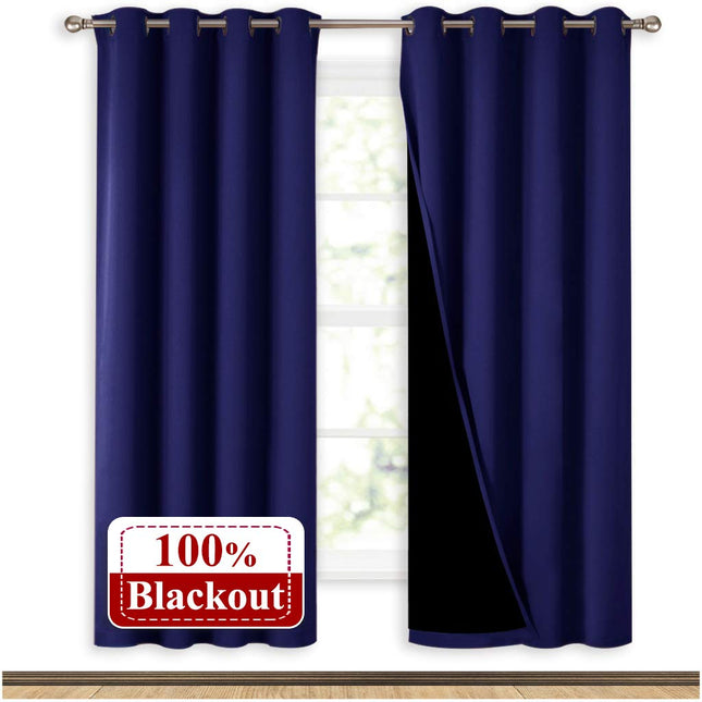 Cortina opaca 100% blackout color morado