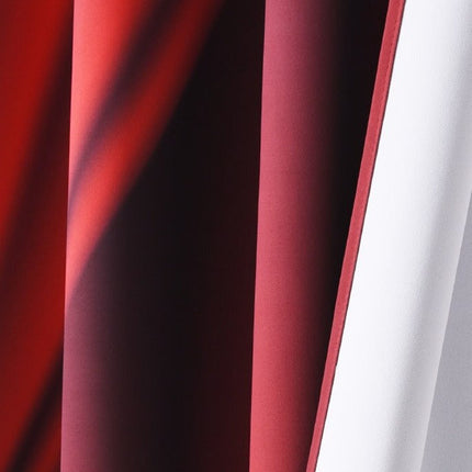 Cortina roja estilo telón de teatro