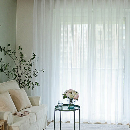 Visillo Blanco para Salón Moderno