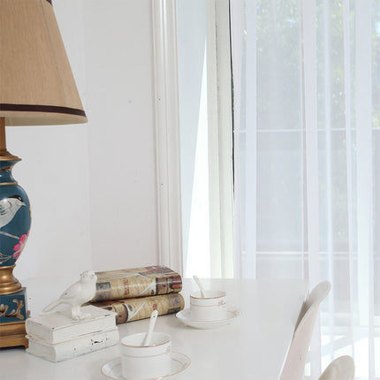 Visillo Translúcido Blanco para Salón