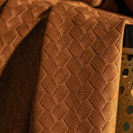 Cortina opaca texturizada para dormitorio