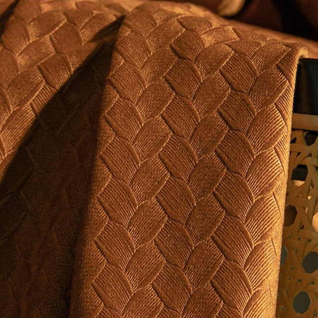 Cortina opaca texturizada para dormitorio