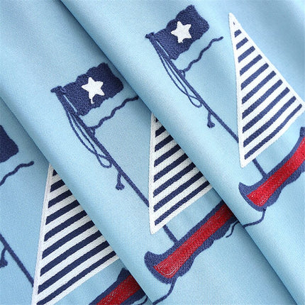 Cortina Opaca Infantil con Motivos Marineros