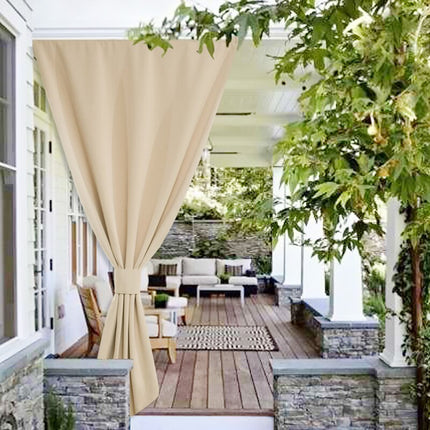 Cortina cortavientos para terraza exterior