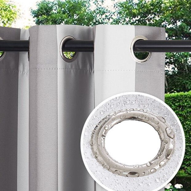 Cortina de Exterior a Rayas Impermeable