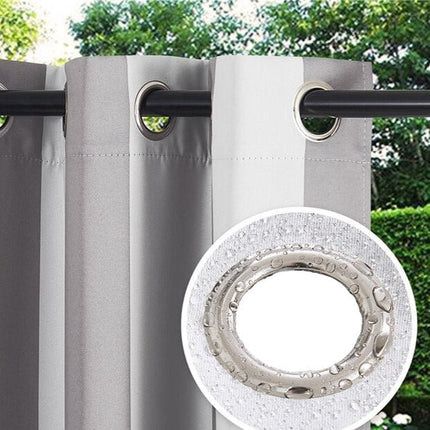 Cortina de Exterior a Rayas Impermeable