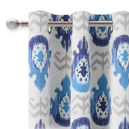 Cortina Estampada con Motivos Étnicos