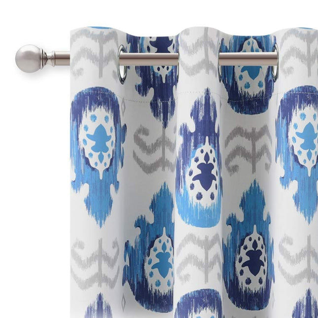 Cortina Estampada con Motivos Étnicos