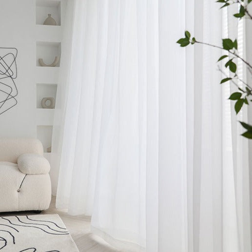 Visillo Blanco para Salón Moderno