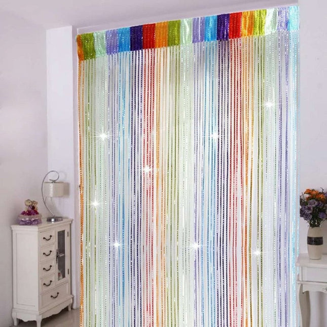 Visillo moderno con rayas verticales