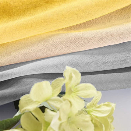 Visillo degradado en amarillo y gris