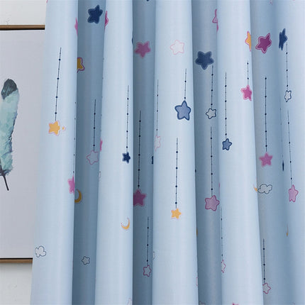 Cortina infantil con estampado de ciudad