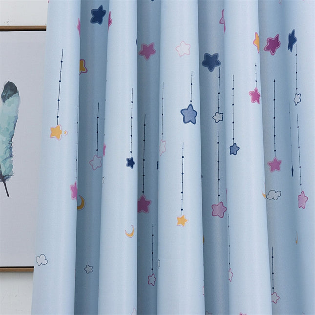 Cortina infantil con estampado de ciudad