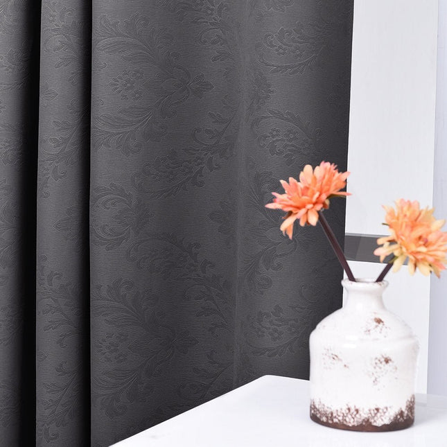 Cortina opaca de jacquard estilo clásico