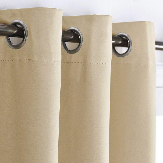 Cortina opaca para salón con ojales