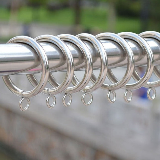 Anillas metálicas para barra de cortina