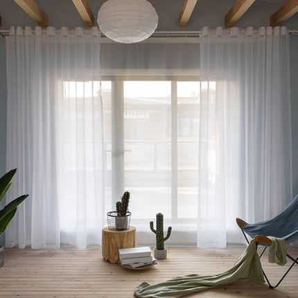 Visillo Blanco para Salón Moderno