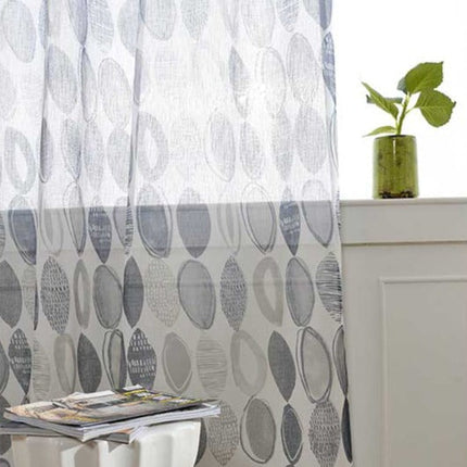Visillo con estampado de círculos
