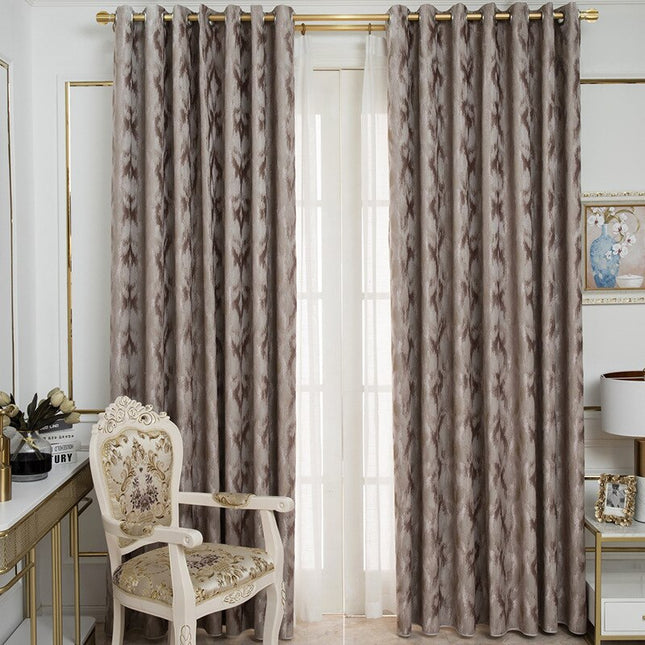 Cortina Opaca Jacquard Abstracto Topo