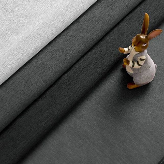 Visillo degradado de negro a blanco