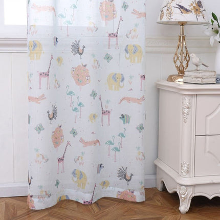 Visillo infantil con estampado de búhos