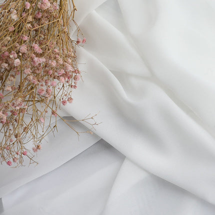 Cortina Visillo Blanco Tela Ligera