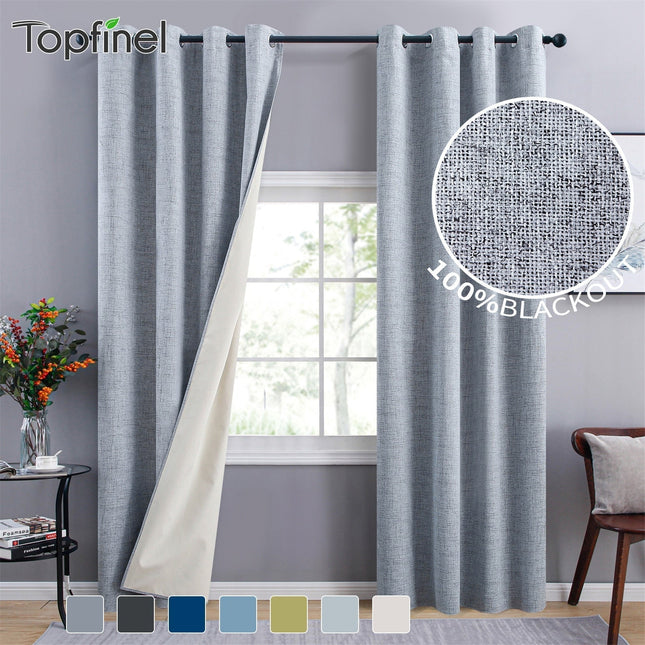 Cortina opaca blanca con efecto jaspeado