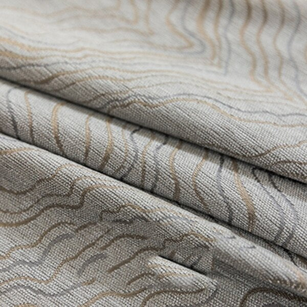 Cortina opaca gris para salón moderno