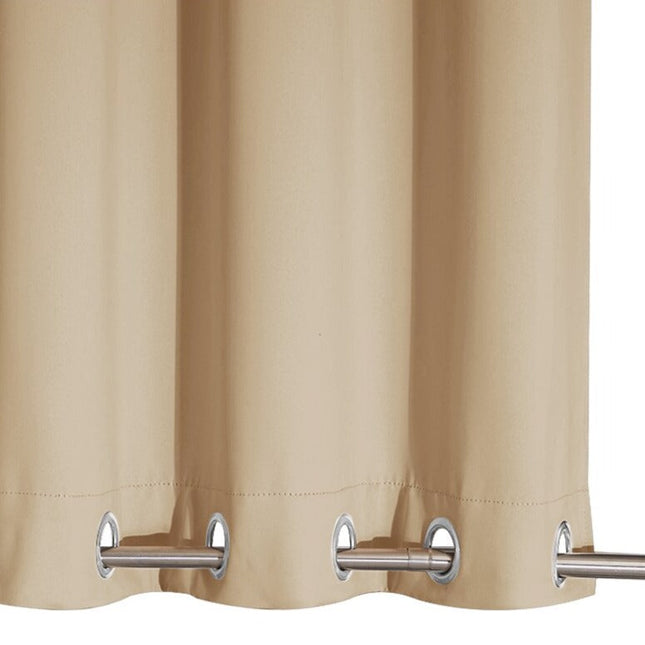 Cortina de pérgola impermeable color beige