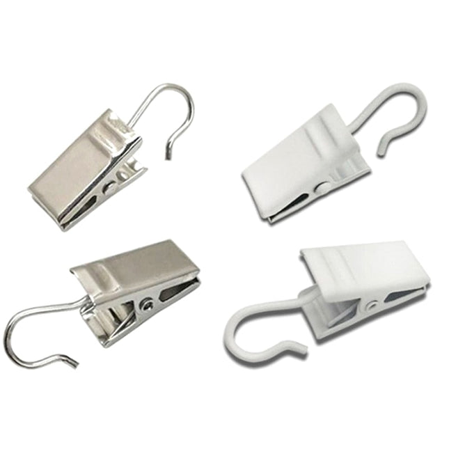 Ganchos con pinzas para colgar cortinas