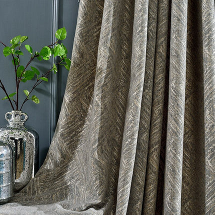 Cortina opaca con tejido texturizado