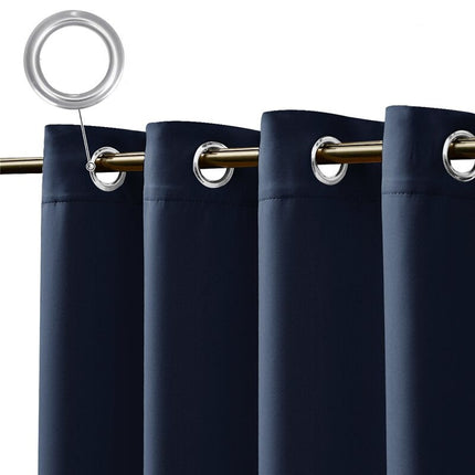 Cortina exterior azul oscuro para pérgola