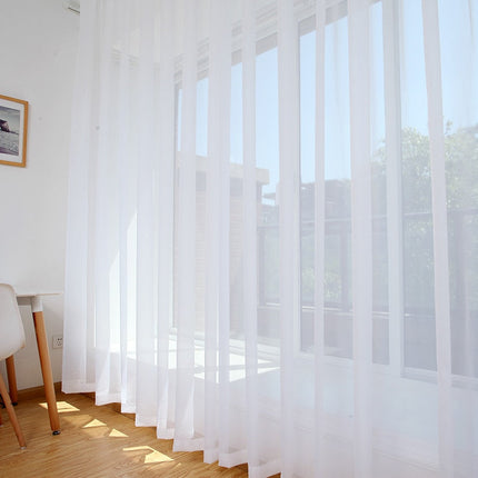 Visillo Translúcido Blanco para Salón