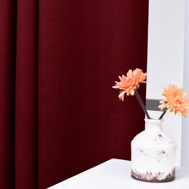 Cortina opaca de jacquard estilo clásico