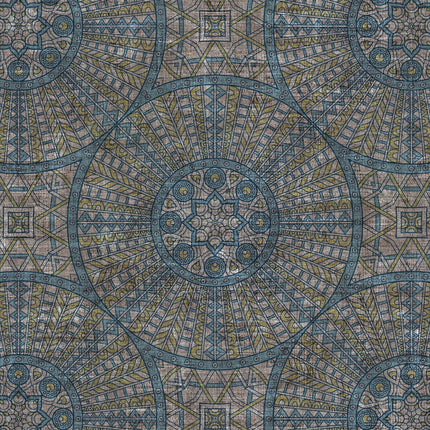 Cortina opaca con estampado mandala