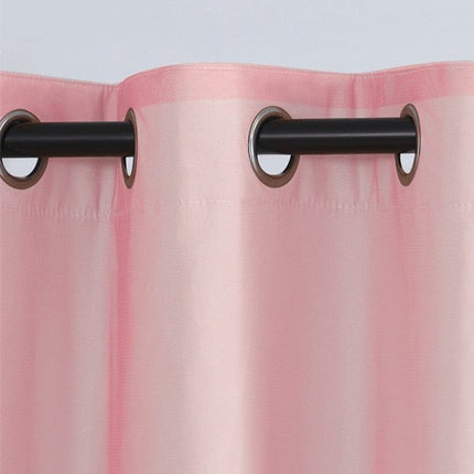 Cortina opaca doble con visillo degradado