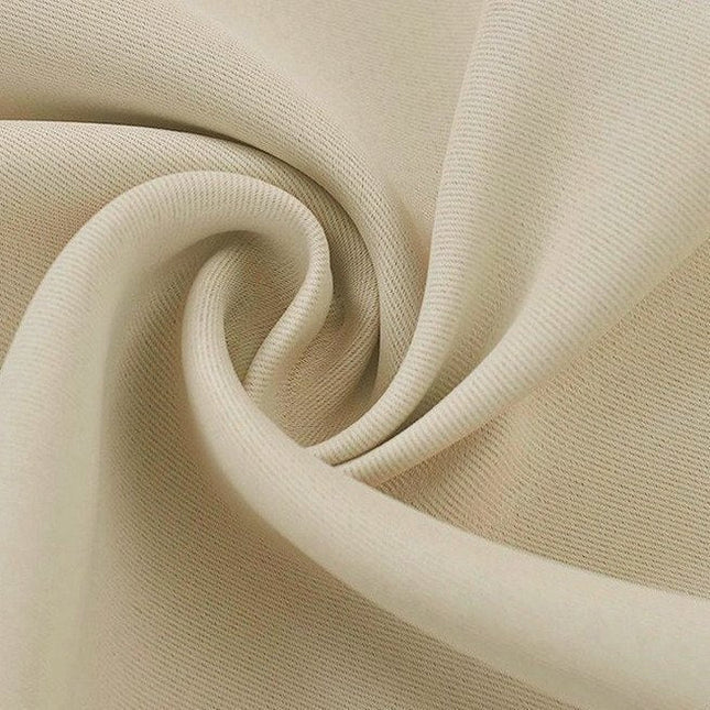 Cortina de exterior opaca color beige