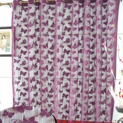 Visillo con mariposas para habitación