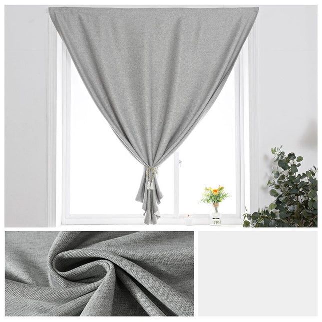 Cortina lisa para ventana con velcro