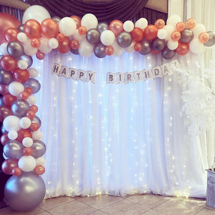 Visillo blanco para arcos de boda