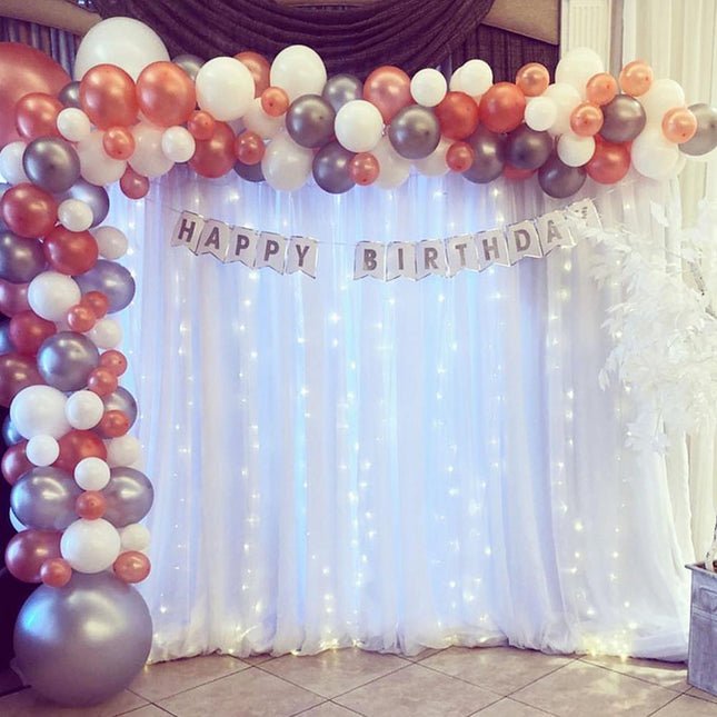 Visillo blanco para arcos de boda