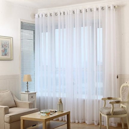Visillo Translúcido Blanco para Salón