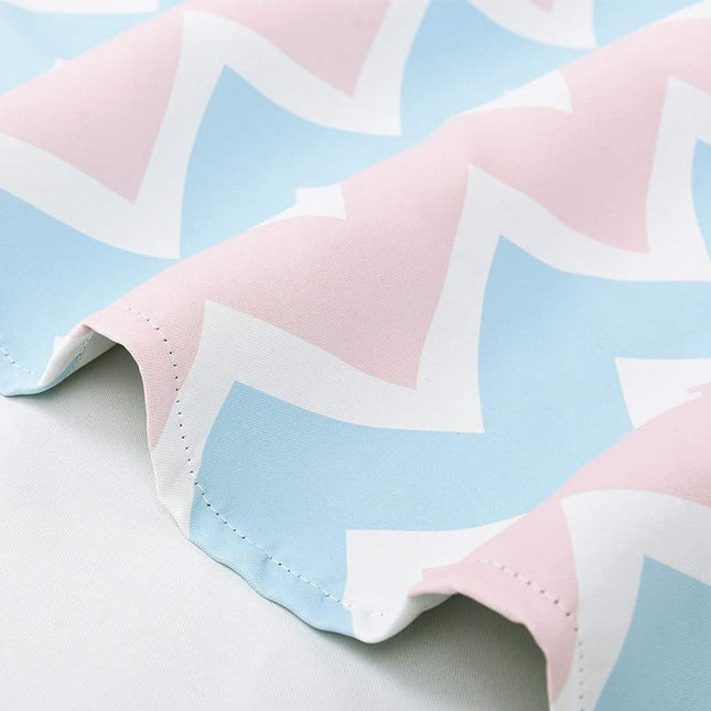 Cortina infantil con diseño chevron