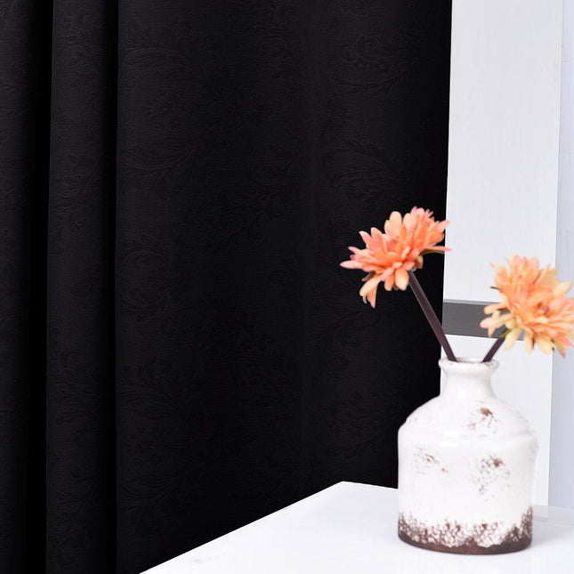 Cortina opaca de jacquard estilo clásico